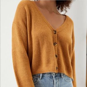 Cropped Tan Cardigan